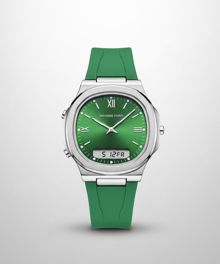 Deluxe Edition Dual Time Series Comfortable Straps Men's Watch