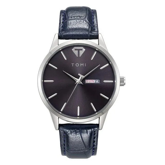 TOMI T045 Business Wrist Watch Quartz Leather Strap Fashion